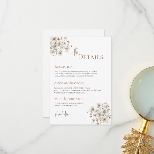 ボホ結婚詳細 サンキューカード (正面/裏面インサイチュ)