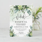 ボホ緑の多肉質のフローラの葉の再生を誓う 招待状 (スタンド正面)