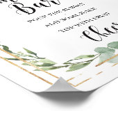 ボホ緑の多肉質フローラマムオーサバー徴候 ポスター (角)