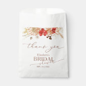 ボホ繊細な書道サンキューブライダルシャワー フェイバーバッグ (正面)