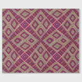 ボホ美しい自然ピンクマッドクロススタイル ラッピングペーパー (フラット)