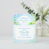 ボホ美しい!ブリデスメイドランチョンフラット招待状 招待状 (スタンド正面)