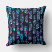 ボホ羽パターン クッション (裏面)