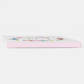 ボホ羽毛ウォーター色のカラフル結婚のゲストブック ゲストブック (背)