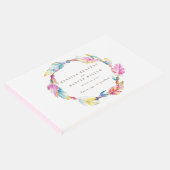 ボホ羽毛ウォーター色のカラフル結婚のゲストブック ゲストブック (コーナー)