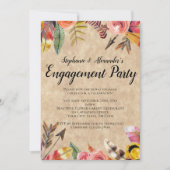 ボホ羽素朴矢結婚花 招待状 (正面)