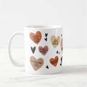 ボホ肯定ハート先生贈与 コーヒーマグカップ (左)