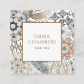 ボホ自然シェイプ スクエア名刺 (正面)