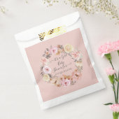 ボホ自然フローラ赤面ピンクベビーガールシャワー フェイバーバッグ (封をした状態)