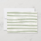 ボホ自然ベビーシャワー物干しおむつラッフル 招待状 (裏面)