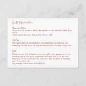 ボホ自然ボタニカルエレガントアイボリーゲストエンクロス エンクロージャーカード (正面)