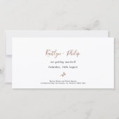 ボホ自然ボタニカルエレガントアイボリーホワイト セーブザデート (裏面)