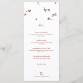 ボホ自然ボタニカルエレガントアイボリー結婚ズ メニュー (裏面)