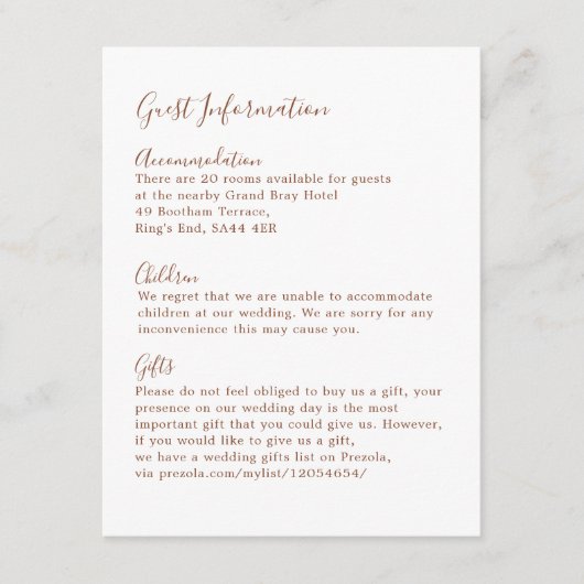 ボホ自然ボタニカルエレガントアイボリー エンクロージャーカード (正面)