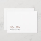 ボホ自然ボタニカルエレガントアイボリー サンキューカード (正面/裏面)