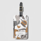 ボホ自然ボタニカルフローラ ラゲッジタグ (正面縦)