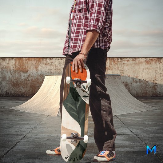 ボホ自然ミニマリスト – ナチュラルユニセックス スケートボード