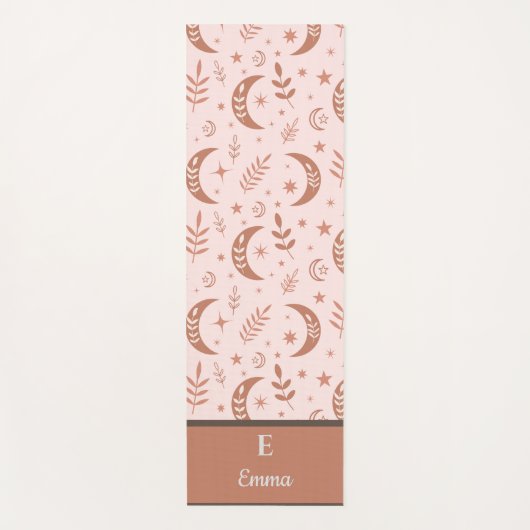 ボホ自然ムーン模様モノグラム ヨガマット (正面)