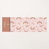 ボホ自然ムーン模様モノグラム ヨガマット (正面(横))