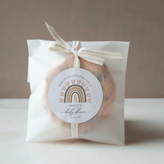 ボホ自然レインボーサンキューベイビーシャワークラシック ラウンドシール