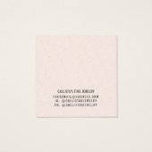 ボホ自然黒髪ガールイヤリング表示カード (裏面)