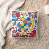 ボホ自閉症意識 クッション (ブランケット)