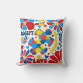 ボホ自閉症意識 クッション (正面)