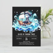 ボホ航海のパイレーツ誕生日 招待状 (スタンド正面)