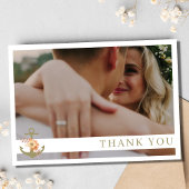 ボホ航海のビーチ写真結婚のサンキューカード サンキューカード