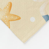 ボホ航海のボートライトハウスパターン フリースブランケット (角)