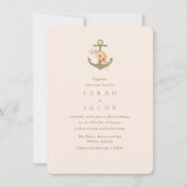 ボホ航海の結婚式招待状 招待状 (正面)