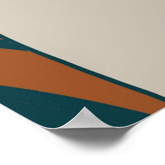 ボホ色のトランディファッションのポトレイト ポスター (角)