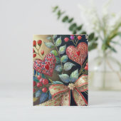 ボホ色彩の鮮やかハートバレンタイン シーズンカード (スタンド正面)