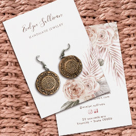 ボホ花イヤリングディスプレイカード