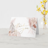 ボホ花サンキューカード カード (黄色い花)