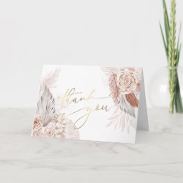 ボホ花サンキューカード カード