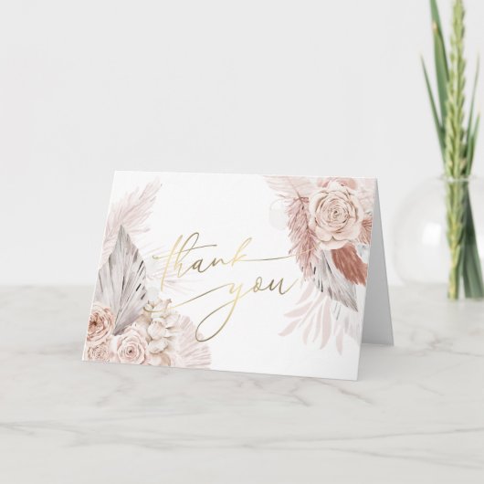 ボホ花サンキューカード カード (正面)