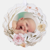 ボホ花バプテスマ感謝していス オーナメントカード (正面)