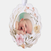 ボホ花バプテスマ感謝していス オーナメントカード (左)