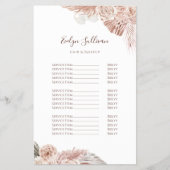 ボホ花プライスリストチラシ チラシ (正面)