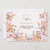 ボホ花大人招誕生日 招待状 (正面)