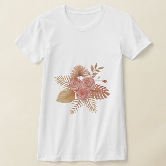 ボホ花愛好家のtシャツ tシャツ (レイダウン)