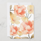 ボホ花模様ブライダルシャワー 招待状 (裏面)