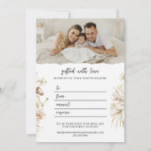 ボホ花模様 | アーチ写真 | 写真ギフトカード (裏面)