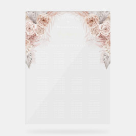 ボホ花洗礼着座図 アクリルサイン