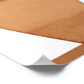 ボホ花瓶葉植物美術スタイル モダン ポスター (角)