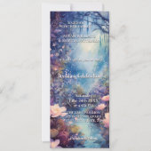 ボホ芸術的ウォーターフローラオールインワン結婚ズ 招待状 (正面)