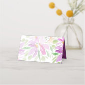 ボホ芸術的フローラ水彩画 プレイスカード (裏面)