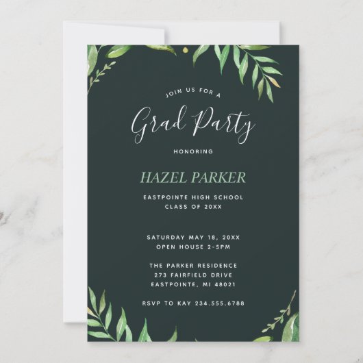 ボホ葉招待状 招待状 (正面)