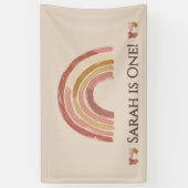 ボホ虹の誕生日バナー 横断幕 (縦)